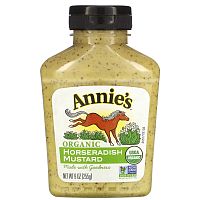 Annie's Naturals, органический продукт, горчица с хреном, 255 г (9 унций)