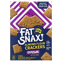 Fat Snax, Крекеры из миндальной муки, все, что угодно, 120,5 г (4,25 унции)