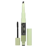 Pixi Beauty, 2-In-1 Natural Brow Duo, Brow Pencil &amp; Gel, 0634 Soft Black, 1 Count