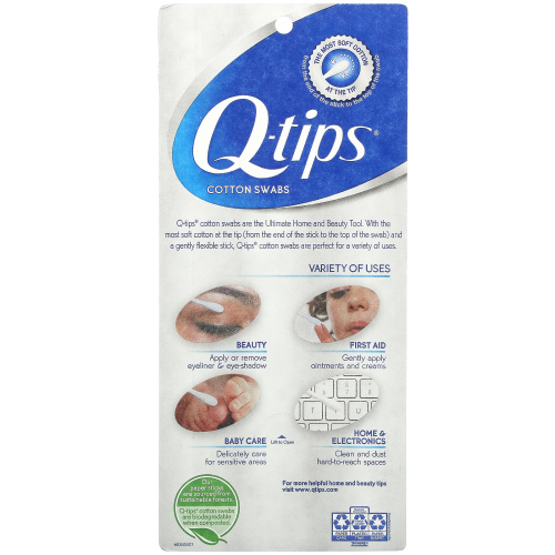 Q-tips, Cotton Swabs, 500 Swabs фото 2