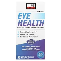 Force Factor, Complete Eye Health, Advanced Vitamin &amp; Mineral Formula, 60  Vegetable Capsules