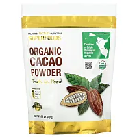 California Gold Nutrition, Superfoods, органический какао-порошок, 240 г (8,5 унции)