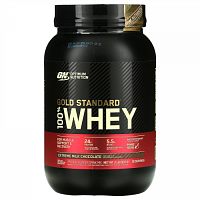 Optimum Nutrition, Gold Standard 100% Whey, протеиновая сыворотка со вкусом молочного шоколада, 907 г (2 фунта)