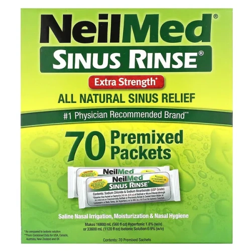 NeilMed, Sinus Rinse, Extra Strength, 70 Premixed Packets