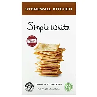 Stonewall Kitchen, Down East Crackers, Gluten Free, Simple White, 4.4 oz (125 g)