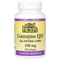 Natural Factors, Coenzyme Q10, 100 mg, 120 Softgels