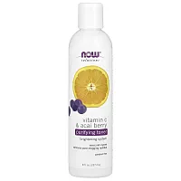 NOW Foods, Solutions, Purifying Toner, Vitamin C &amp; Acai Berry, 8 fl oz (237 ml)