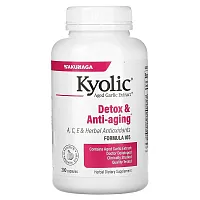 Kyolic, Aged Garlic Extract, Detox &amp; Anti-Aging, Formula 105, 200 Capsules