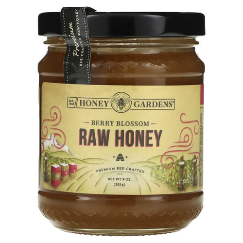 Honey Gardens, Raw Honey, Berry Blossom, 9 oz (255 g)