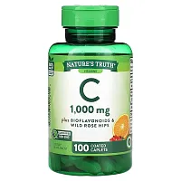 Nature&#x27;s Truth, Vitamin C, 1,000 mg, 100 Coated Caplets