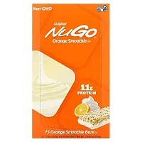 NuGo Nutrition, Orange Smoothie Bars, 15 Bars, 1.76 oz (50 g) Each