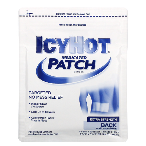 Icy Hot, Оригинальные болеутоляющие, большие, 5 штук фото 3