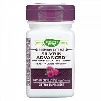 Nature's Way, Silybin Advanced from Milk Thistle, 120 mg, 60 Vegan Capsules