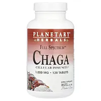 Planetary Herbals, Full Spectrum™ Chaga, 1,000 mg, 120 Tablets