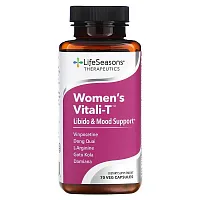 LifeSeasons, Women&#x27;s Vitali-T, Libido &amp; Mood Support, 70 Veg Capsules