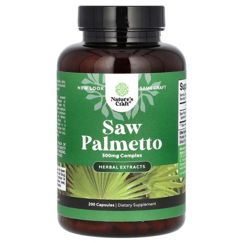 Nature&#x27;s Craft, Saw Palmetto, 500 mg, 200 Capsules