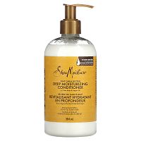 SheaMoisture, Кондиционер для глубокого увлажнения, для вьющихся и кудрявых волос, необработанное масло ши, 384 мл (13 жидк. Унций)