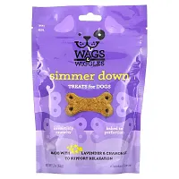 Wags &amp; Wiggles, Simmer Down, Treats For Dogs, Chicken, 5.5 oz (156 g)