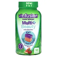 VitaFusion, Multi+ Beauty, Grapefruit + Lychee , 90 Gummies