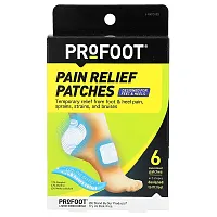 Profoot, Pain Relief Patches, Designed for Feet &amp; Heels, 6 Patches