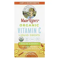 MaryRuth&#x27;s, Organic Vitamin C Liquid Drops, Orange Vanilla, 4 fl oz (120 ml)