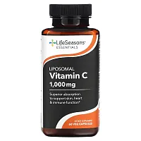 LifeSeasons, Liposomal Vitamin C, 1,000 mg, 60 Veg Capsules (500 mg per Capsule)