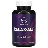 MRM Nutrition, Relax-All, средство для успокоения и сна, 60 веганских капсул