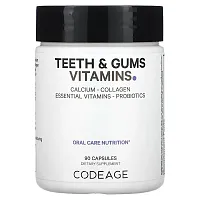 Codeage, Teeth &amp; Gums Vitamins, Oral Care Nutrition, 90 Capsules