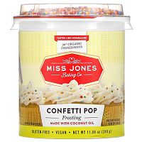 Miss Jones Baking Co, Органическая глазурь, конфетти, 340 г (11,98 унции)