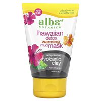 Alba Botanica, Hawaiian Detox согревающая грязевая маска, 113 г (4 унции) (Товар снят с продажи)