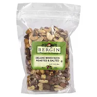 Bergin Fruit and Nut Company, Deluxe Mixed Nuts, Roasted &amp; Salted, 16 oz (454 g)