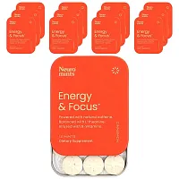 NeuroGum, NeuroMints, Energy &amp; Focus, Cinnamon, 12 Pack, 12 Piece Each