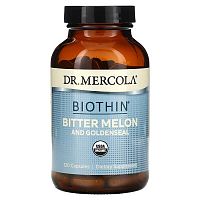 Dr. Mercola, Biothin, Bitter Melon and Goldenseal, 120 Capsules