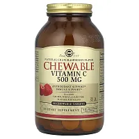 Solgar, Chewable Vitamin C, Natural Cran-Raspberry, 500 mg, 90 Chewable Tablets