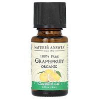 Nature&#x27;s Answer, 100% Pure Organic Essential Oil, Grapefruit, 0.5 fl oz (15 ml)