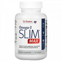 Dr. Sinatra, Omega-3 Slim MAX, 60 мягких таблеток