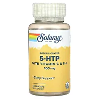 Solaray, 5-HTP with Vitamin C &amp; B-6, 100 mg, 60 Vegcaps