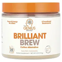 The Genius Brand, Brilliant Brew, Coffee Alternative, Salted Caramel, 5 oz (141 g)