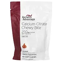 Bariatric Advantage, Calcium Citrate Chewy Bite, Sugar-Free, Caramel, 60 Soft Chews