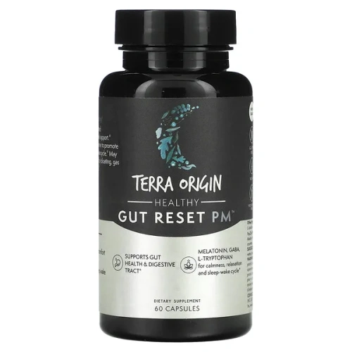 Terra Origin, Healthy Gut Reset PM, 60 Capsules