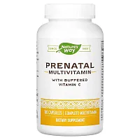 Nature&#x27;s Way, Prenatal Multivitamin with Buffered Vitamin C , 180 Capsules