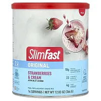 SlimFast, Original, Meal Replacement Shake Mix, Strawberries &amp; Cream, 12.83 oz (364 g)