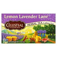 Celestial Seasonings, травяной чай, Lemon Lavender Lane, без кофеина, 20 чайных пакетиков, 31 г (1,1 унции)