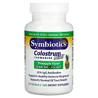 Symbiotics, Colostrum Plus Chewables, Pineapple, 120 Chewable Tabs