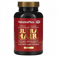 NaturesPlus, Ultra Hair, для мужчин и женщин, 90 таблеток