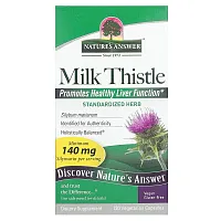 Nature&#x27;s Answer, Milk Thistle, 140 mg, 120 Vegetarian Capsules