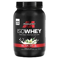 MuscleTech, IsoWhey, 100% Whey Protein Isolate, Vanilla, 2 lbs (907 g)