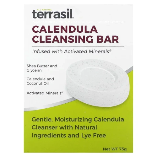 Terrasil, Calendula Cleansing Bar, 75 g