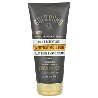 Gold Bond, Men&#x27;s Essentials, Daily Body &amp; Hand Cream, Normal To Dry Skin, 6.5 oz (184 g)