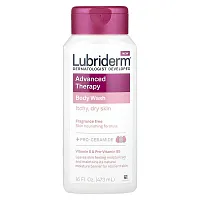 Lubriderm, Advanced Therapy Body Wash, Fragrance Free, 16 fl oz (473 ml)